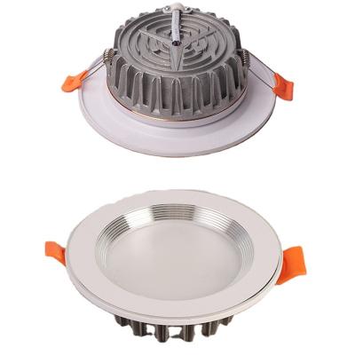 China 3.5 Inch 3W 5W 7W 12W Modern Indoor 3 Color Energy Saving Round Recessed Square Ceiling Led Downlight for sale