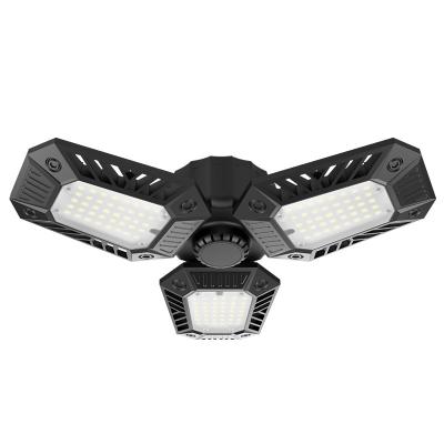 China Warehouse 2021 super bright 60w 100w led ceiling garage lamp folding led garage light in high bay light for sale