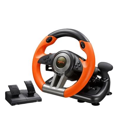 China Plastic For PC PS3 PS4 Xbox One Switch PXN V3II Game Steering Wheel Pedal USB Vibration Double Wheel Wrapping Pedal for sale