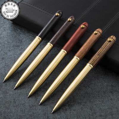 China office & School Pen 2020 New Products Luxury Metal Mahogany Brass Material Cheap Writing Pen for sale