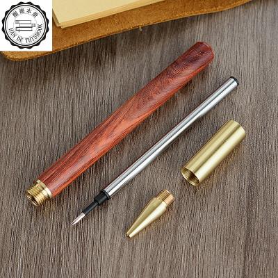 China Eco-friendly Signature Ballpoint Pen Business Gift Ebony Body Pen Business Tip Brand Metal Wooden Pens With Custom Logo for sale