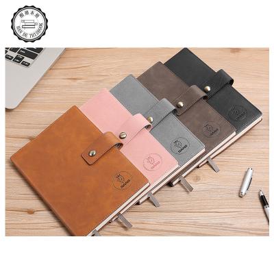 China 2020 Common LOGO Printing School Diaries Printed Waterproof Promotional PU Leather Notebook Custom for sale