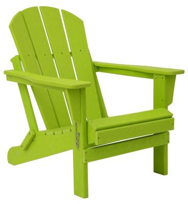 China Farmhouse Wood Outdoor Lounger Plastic Garden Chair HDPE Adirondack Chair for sale