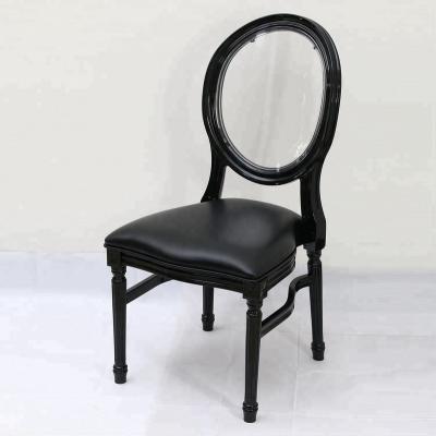 China High Capacity Event Stacking Legs Louis xv Style Acrylic Back Plastic Wedding Chair for sale