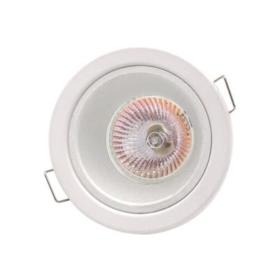 China Modern Iron Round MR16 Lamp Recessed Led Ceiling Spot Light Fixture Gu10 Downlight Frame for sale