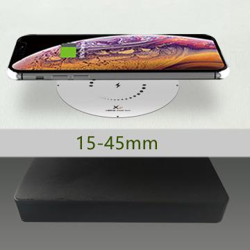 China Hidden under the table invisible real Qi radio charging in the furniture background wireless charger for sale