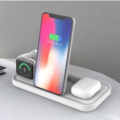 China New Arrival Smart Watch 5 in 1 Wireless Charger Stand for iphone12 Charger Dock Station Charger for Airpods Apple Watch Series for sale