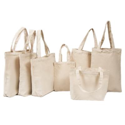 China Custom Printed Tote Printed Gift Bulk Grocery White Mini Canvas Tote Bags With Logo for sale