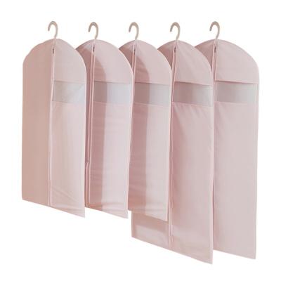 China Peva Dust Bag Hanging Plastic Packaging Translucent White Eco-Friendly Nonwoven Garment Bags for sale