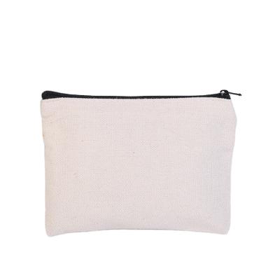 China Custom Factory Supply Fashion Fashion Zipper Makeup Travel Canvas Cosmetic Makeup Bag for sale