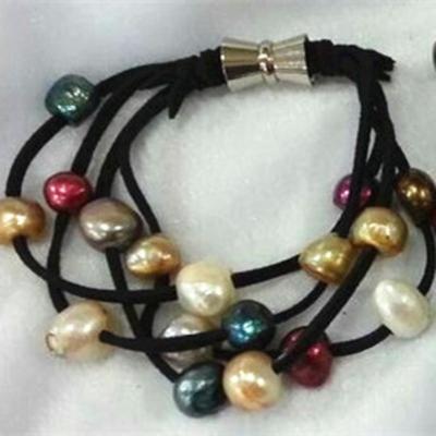 China Freshwater Pearl Freshwater Pearl Red (White, Bronze, Tahti etc., Col) 10-12mm 4row for sale