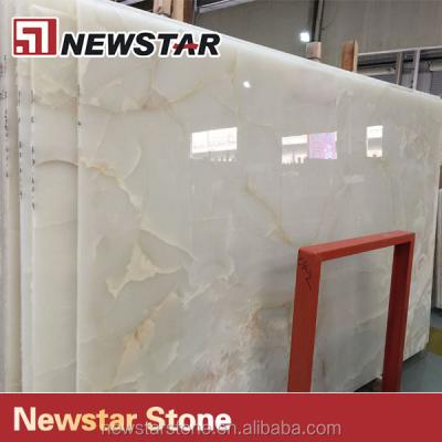 China Newstar pure white onyx slab raw white natural onyx /pure white onyx for sale