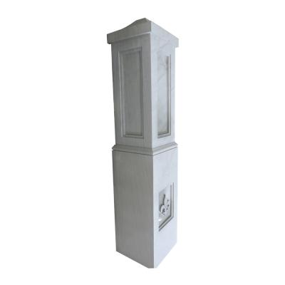 China Decoration exterior frontdoor decorative natural stone pillar, sandstone door pillar design for sale