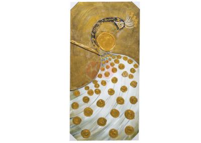 China Customizable size Reproduction canvas oil paintings of animals peacock for sale