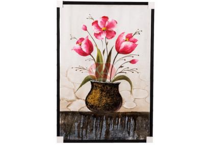 中国 寝室の装飾的な現代美の花の油絵のアートワーク、40x60cm 販売のため