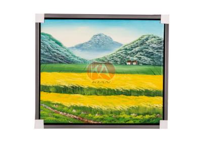 China A lona moderna da decoração da arte quadro imagens vermelhas da pintura a óleo das flores da flor à venda