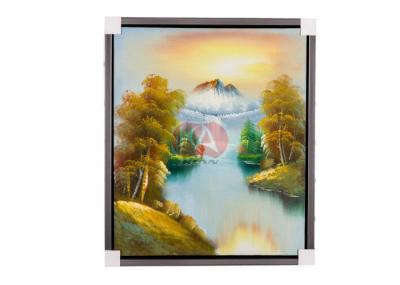 China Imagens feitos a mão bonitas da pintura a óleo da paisagem da decoração na lona à venda