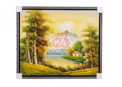 China Pintura al óleo verde abstracta de encargo del paisaje del grupo del árbol para la decoración de la pared en venta