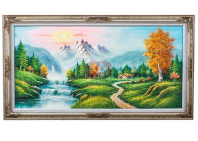 China Unique Artists antique oil paintings landscapes on Canvas , 60x120cm for sale