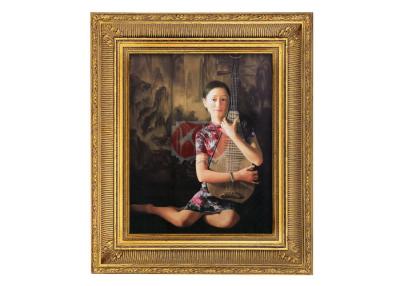 China Framed canvas oil painting musical instruments for bedroom decoration for sale