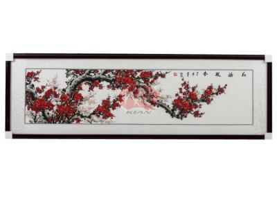 China Family / Office Decoration framed Chinese Ink Painting of wintersweet calligraphy for sale