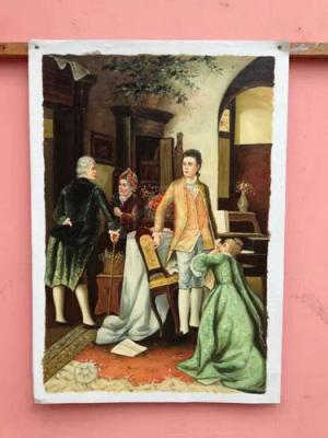 China Handpainted Impression Famous Reproduction Canvas Figure Oil Painting for sale