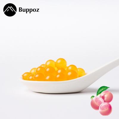 China Instant Bubble Tea Instant Peach Boba Jumping Pearls for Taiwan for sale