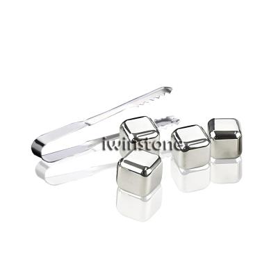 China Viable Premium Stainless Steel Whiskey Stones Gift Set IWINSTONE Food Grade Certification for sale