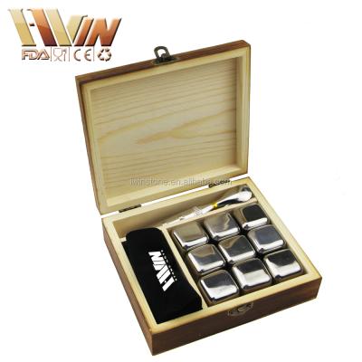 China Disposable Green Products Use Again And Agin Customized Dies Metal Ice Cube Whiskey Rock Stones For Beer Whiskey Brandy Wine for sale