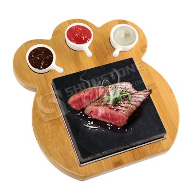 China Corrosion Resistance I Victory Restaurant Steak Grill Cooking Hot Pot Dish Stone Set For Christmas Gift Sets for sale