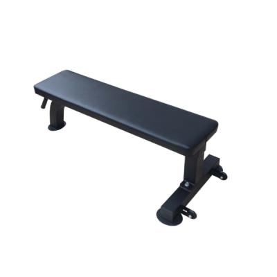 China Eco-friendly Fitness Equipment Commercial Gym Sit Up Flat Bench With Wheel for sale