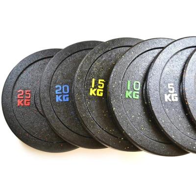 China Weight Lifting Gym Application Anti-Slide Hi-Temp Bread Rubber Weight Bumper Plate for sale