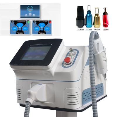 China Nanometer 1320nm ND Yag Picosecond Laser Carbon Laser Skin Tattoo Removal Machine 1064 532 for sale