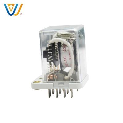 China wanjia jqx 38f relay 12v sealed general purpose electric relay 11pin 30a jqx-38f mini high power pcb waterproof pcb relay for sale