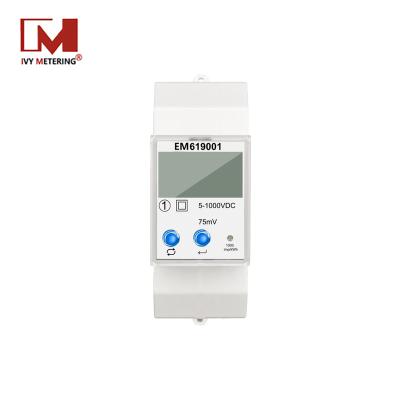 China Smart Bi-Directional Shunt Din Rail KWH Digital DC Energy Meter with Wifi Bluetooth RS485 EM619001 for sale