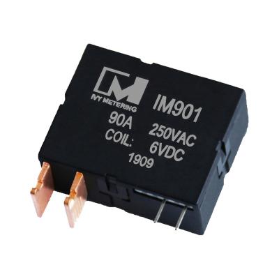 China 90A 230VAC Sealed Coil 12VDC High Power AC Latching Relay For Solar Applications for sale