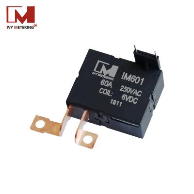 China IEC62055-31 UC2 Certificate 60A 250VAC Mini Two Coils Magnetic Latching Sealed Relay Switch for sale