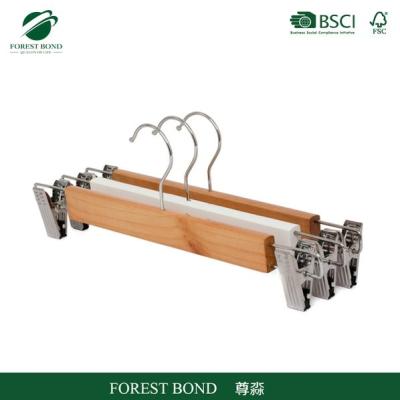 China SHOW new hot all kinds of wooden round bar pants hanger for sale