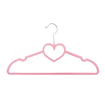 China Modern velvet hanger heart shape hanger and tscarf hanger for sale