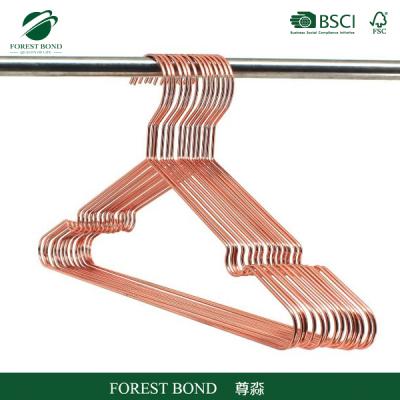 China Copper Gold Color 3.5 Mm Metal Copper Wire Suit Hanger for sale