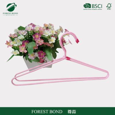 China DISPLAY display rope hanger braided rope metal hanger for dresses for sale