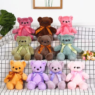 China FREE SHIPPING Wholesale Eco-Friendly Cheap Customized Logo 30/40/50cm Valentine Teddy Bear Plush Toy Stuffed Colorful for sale