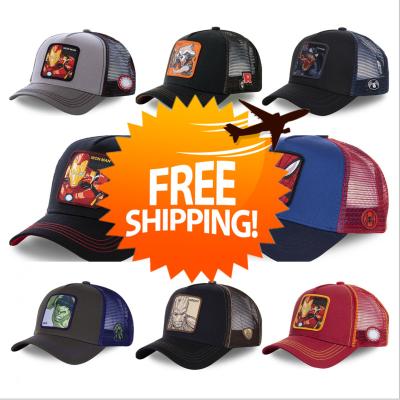 China New COMMON Free Shipping Embroidered Marvel Mesh Gorras Hat for sale