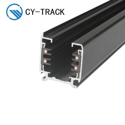 China Al Copper PVC 3 Phase Lighting 4 Track Wire Led Track Rail for sale