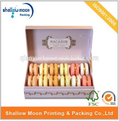 China Wholesale high quality custom macaron cheap plain gift box biodegradable for laduree for sale