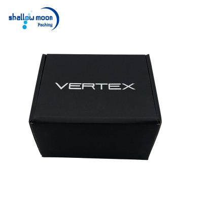 China Handmade Litho Printing Folding Corrugated Small Color Paper Cardboard Mailing Box With Logo Hot Stamping for sale