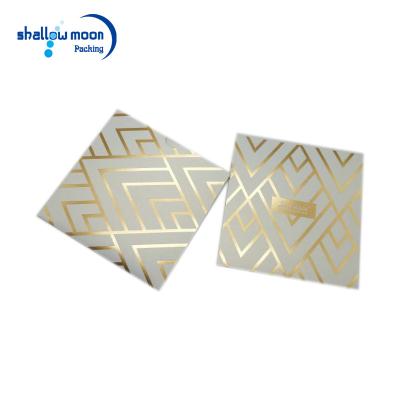 China Gift Envelope Gold Color Square Wedding Invitations Card Envelope Printing for sale