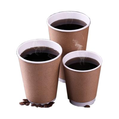 China Disposable Biodegradable Kraft Paper Cup For Hot Drinks Or Ice Cream for sale