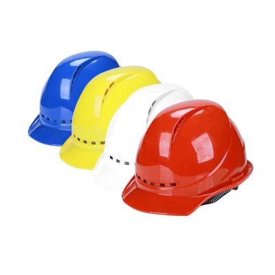 China ABS Shell Vented PPE For Work Hard Hat ABS Construction Work Safety Protective White Helmet for sale