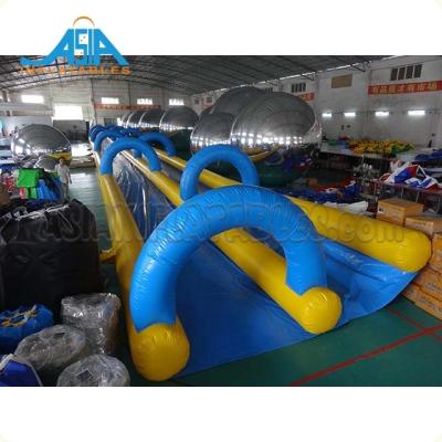 China Plato 0.55mm PVC Tarpaulin Inflatable Water Slide Two Way Giant Slide Inflatable Slide N The City For Adult Kids for sale